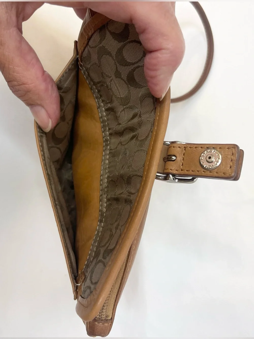 Coach Vintage Bleecker leather wristlet Y2K Era - Picture 9 of 13